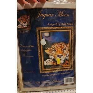 Kustom Krafts Jaguar Moon Cross Stitch Pattern Booklet 2001 Kit All In One READ